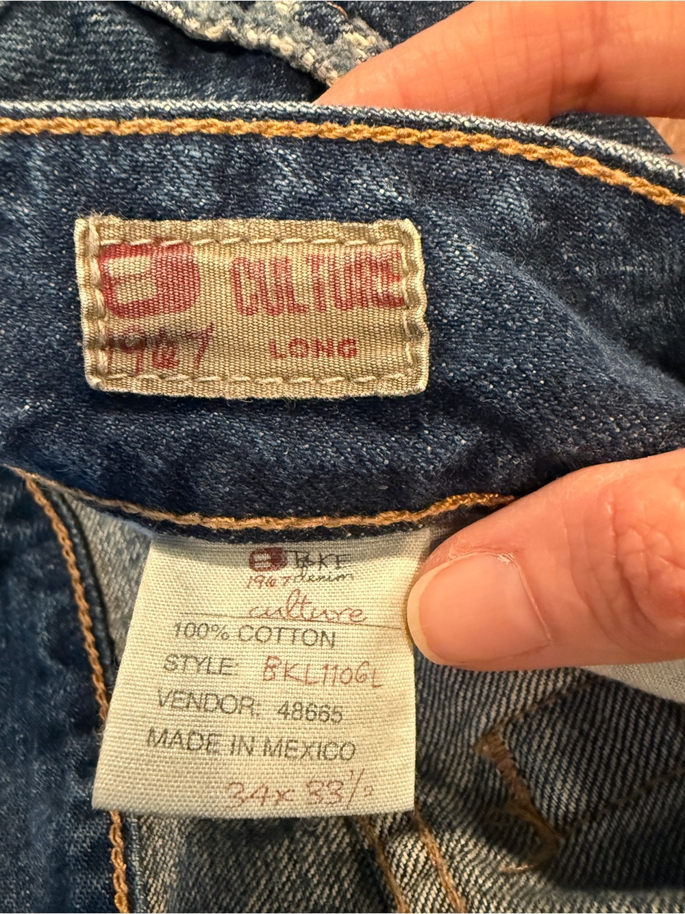 BKE Denim Jeans - 1967 Culture Long - 34 x 33 1/2 - Picture 8 of 8